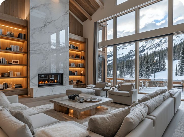 Downtown Canmore modern condo interior